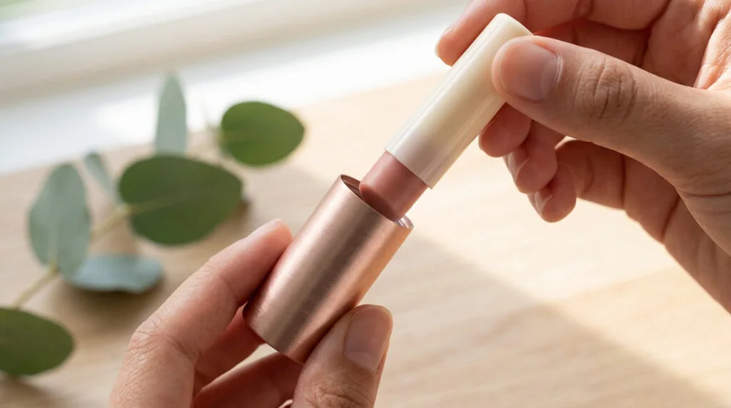 Sublimez votre sourire avec un baume à lèvres rechargeable.